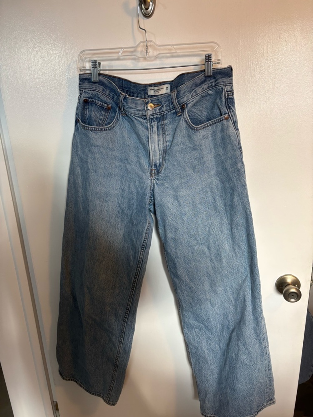 Abercrombie & Fitch Light Blue Wide Leg Jeans